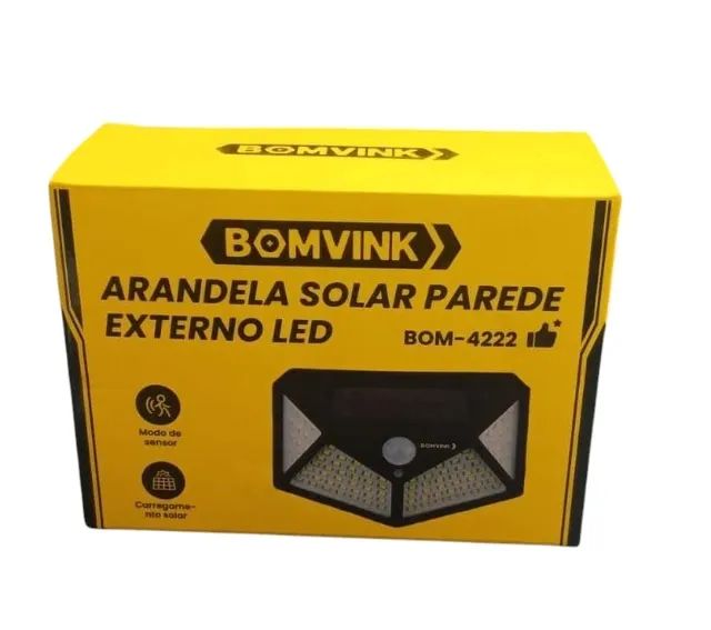 luminária solar led  externa