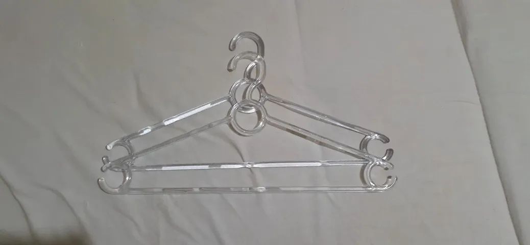 Kit 7 cabides transparente (medidas diferentes)