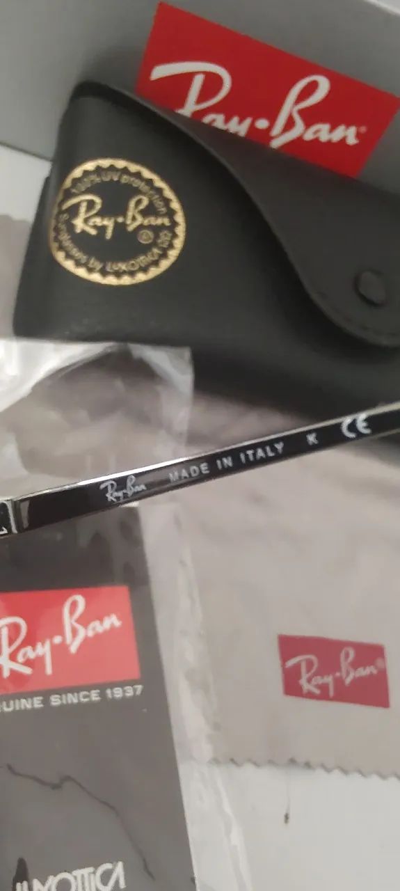 Óculos de sol Ray-Ban Aviator branco - Foto 2