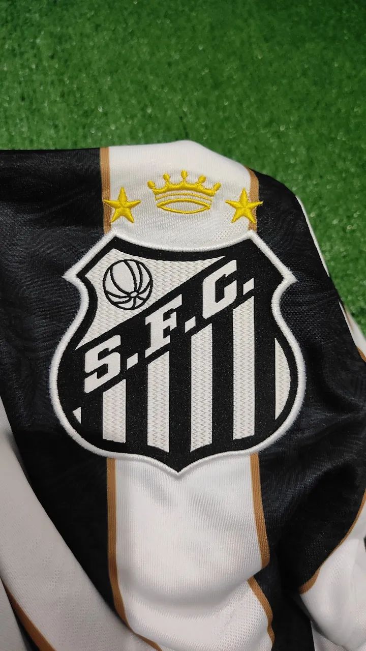 Camisa de Futebol do Santos - Umbro Listrada - Foto 2