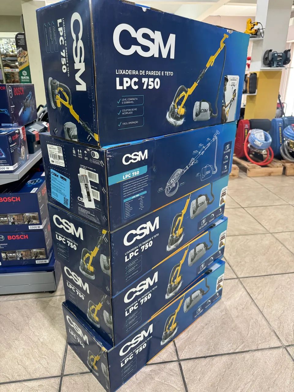 Lixadeira Telescópica de Parede e Teto 750w Profissional - CSM (Novo) - Foto 4