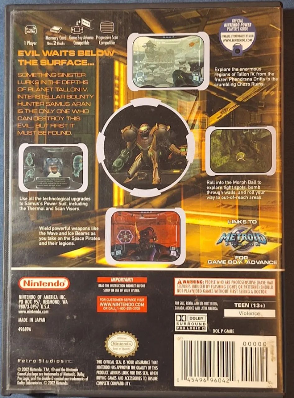 Metroid Prime (Game Cube) - Completo Com Manual - Foto 2