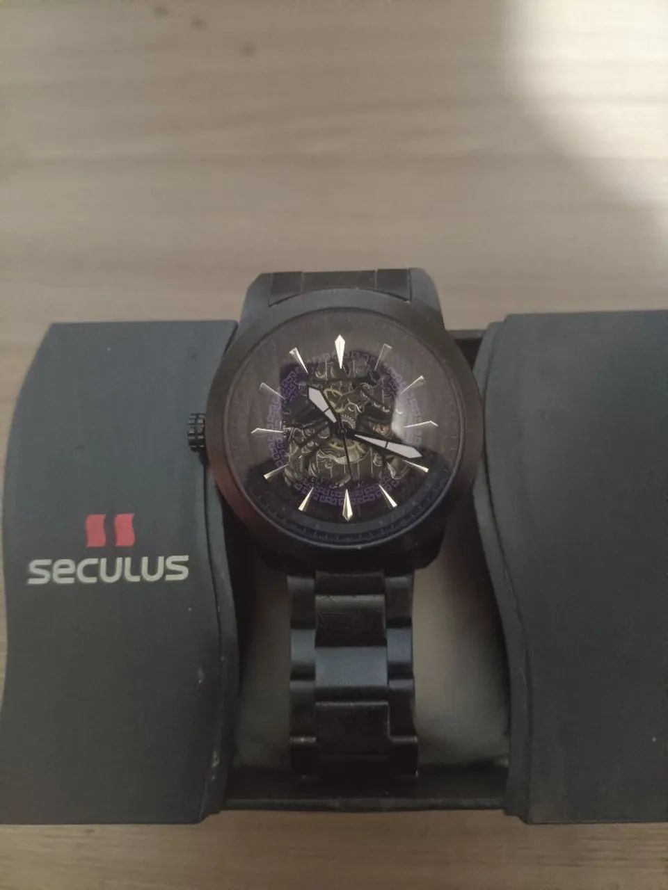 Relógio automático pantera negra - Chillibeans/Marvel