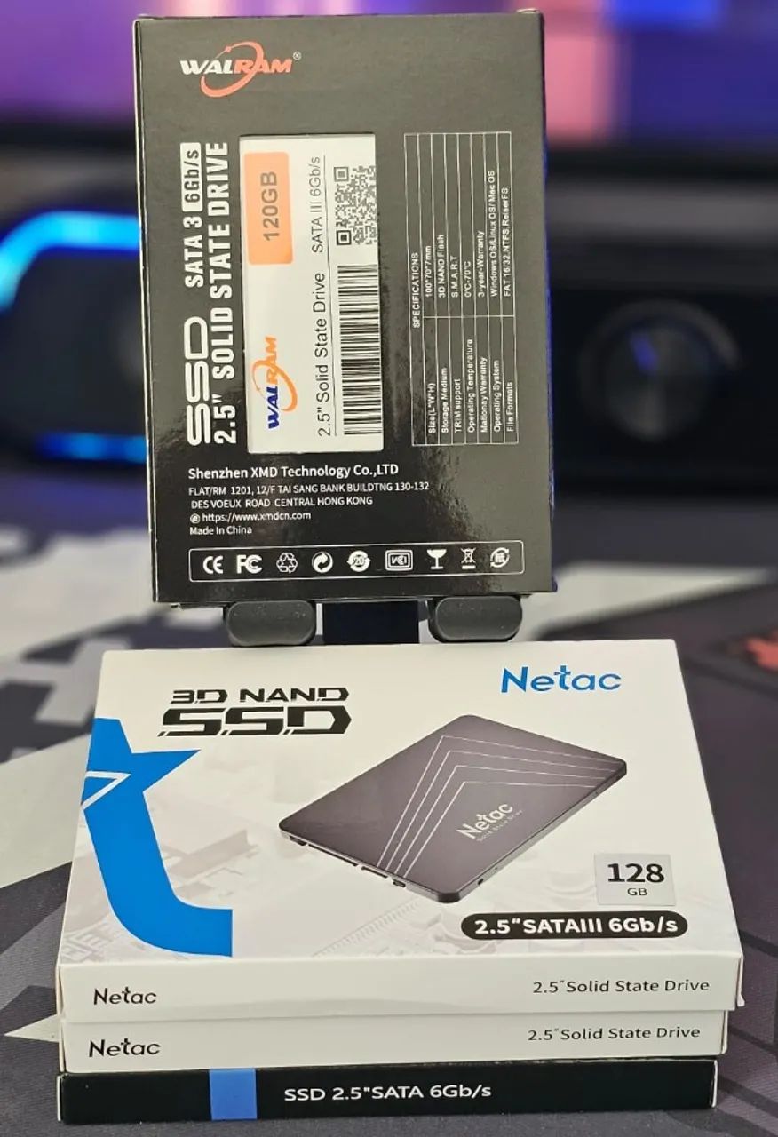 SSD Sata 120GB Netac ou Walram (Novo) / Unidade - Foto 2