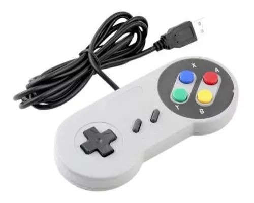 Controle Para SNES Estilo Retrô - Elápam (Com Fio) - Foto 3