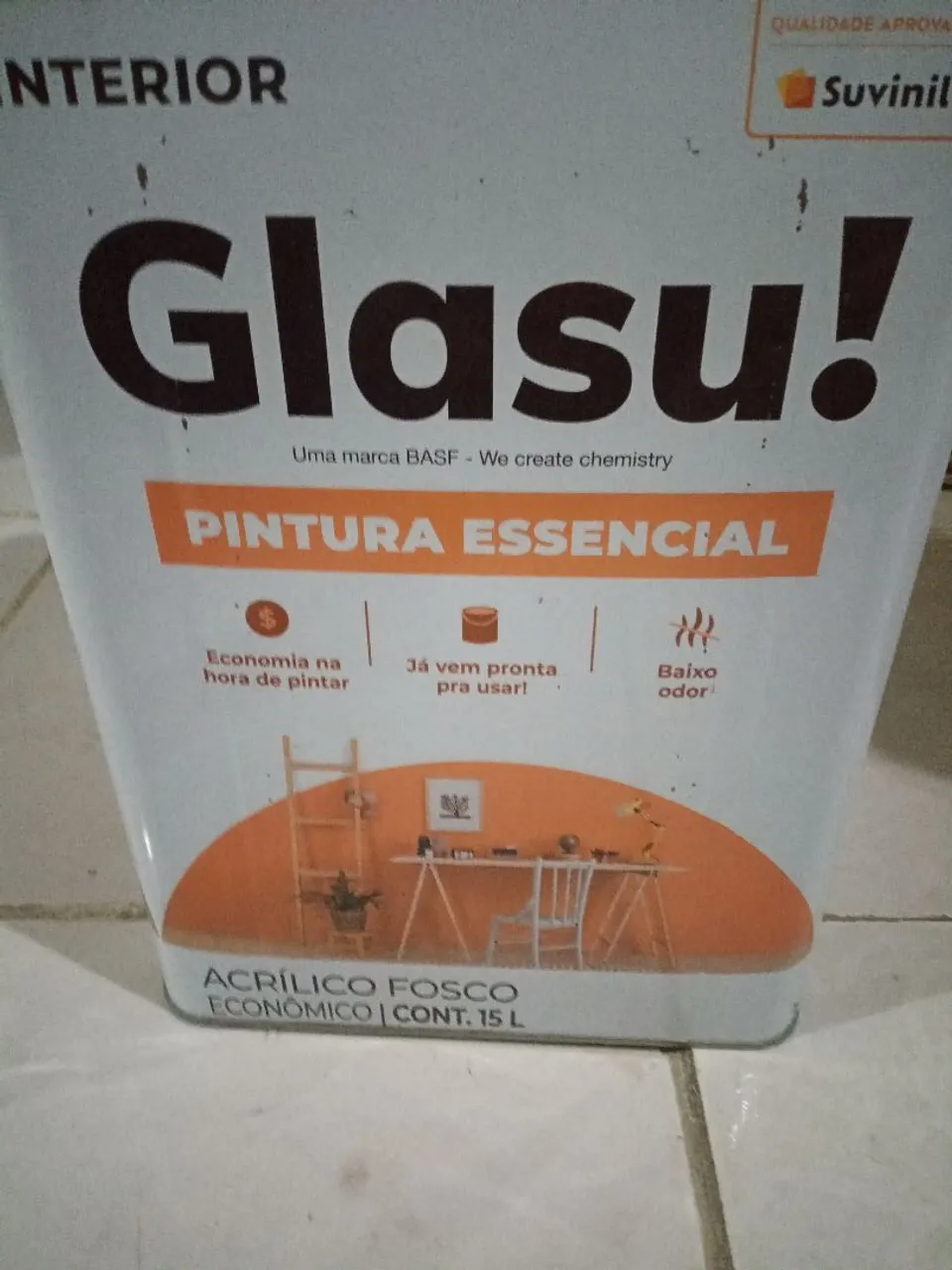 Tinta Acrílica Fosca Glasu! 15L