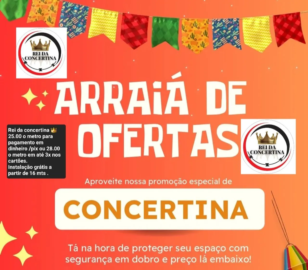Cerca concertina PERIMETRAL,já instalada. Rei da concertina ? 
