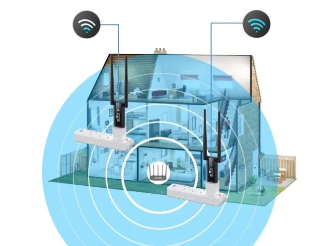 Repetidor sem fio Usb Wifi extensor amplificador de sinal longo alcance COD-AP186   - Foto 3