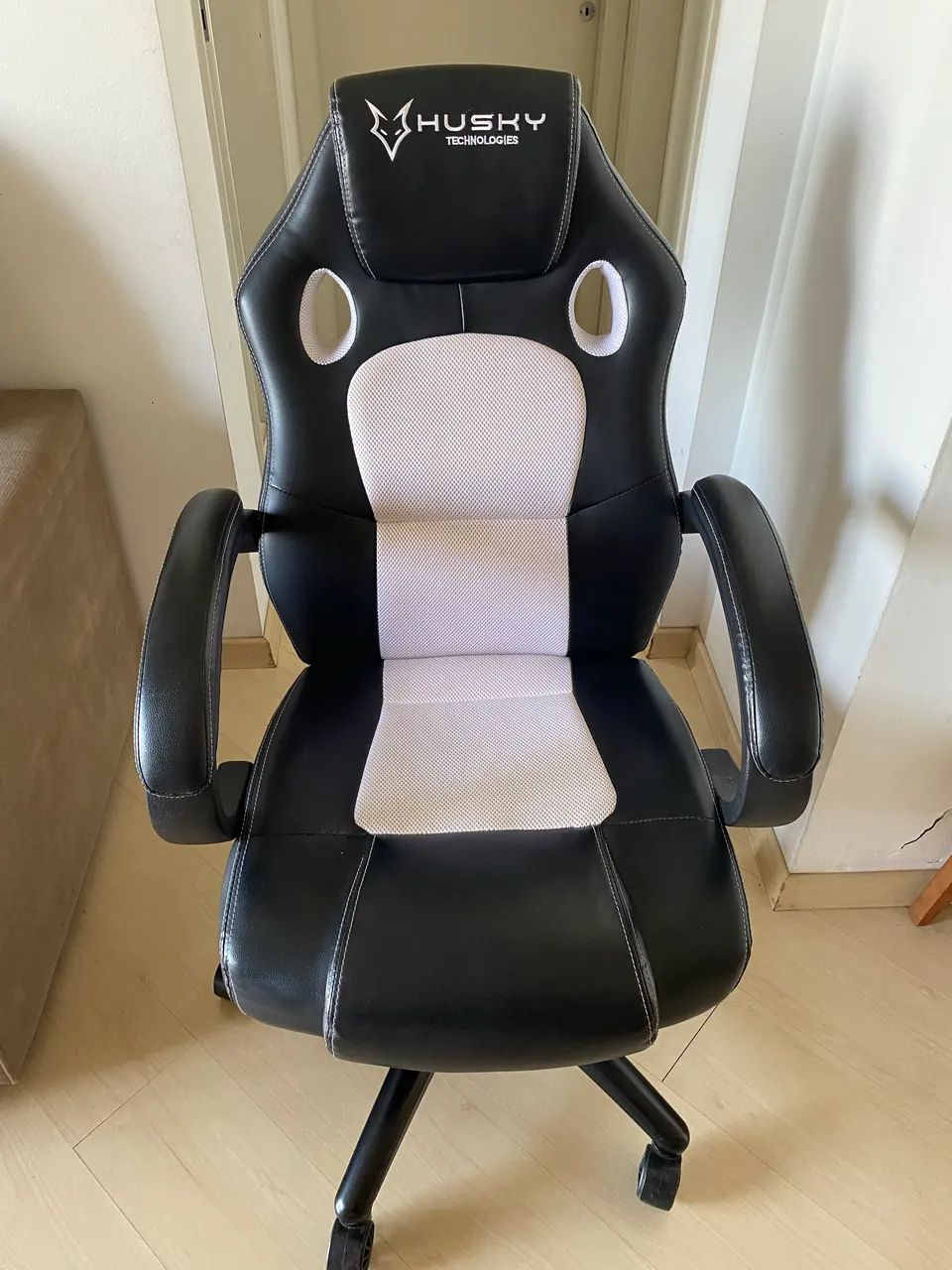 Cadeira Gamer Husky Preto e Branco