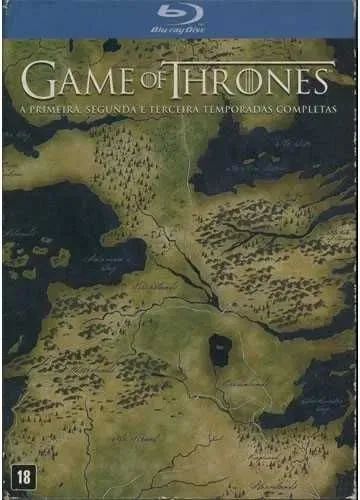 Caixa Bluray Game of Thrones Primeira, Segunda e Terceira temporadas completas