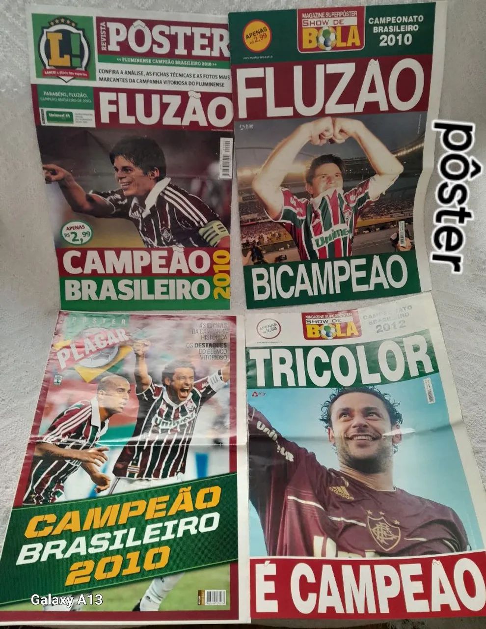 Pôster Fluminense Ano 2010 e 2012