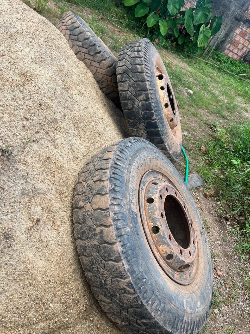  3 rodas Aro 22.5 roda 10 furos caminhão  - Foto 5