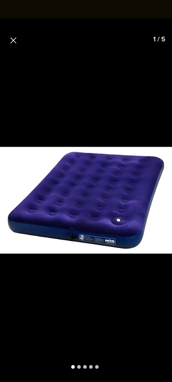 Colchão inflável casal usado com inflador acoplado