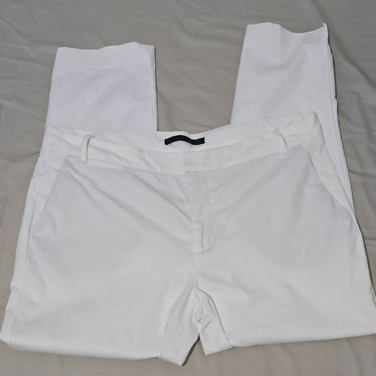 Zara Basics Calça Social Feminina Branca- USADO  - Foto 6