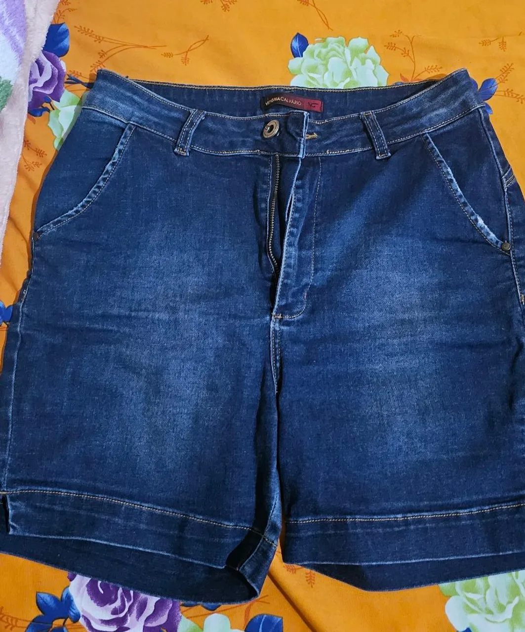 Short Jeans Feminino Azul