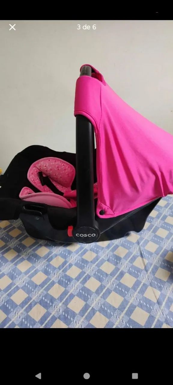 Bebê conforto rosa - Foto 4