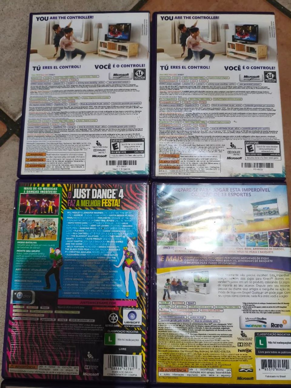 KIT KINECT XBOX 360 6 jogos + KINECT  - Foto 5