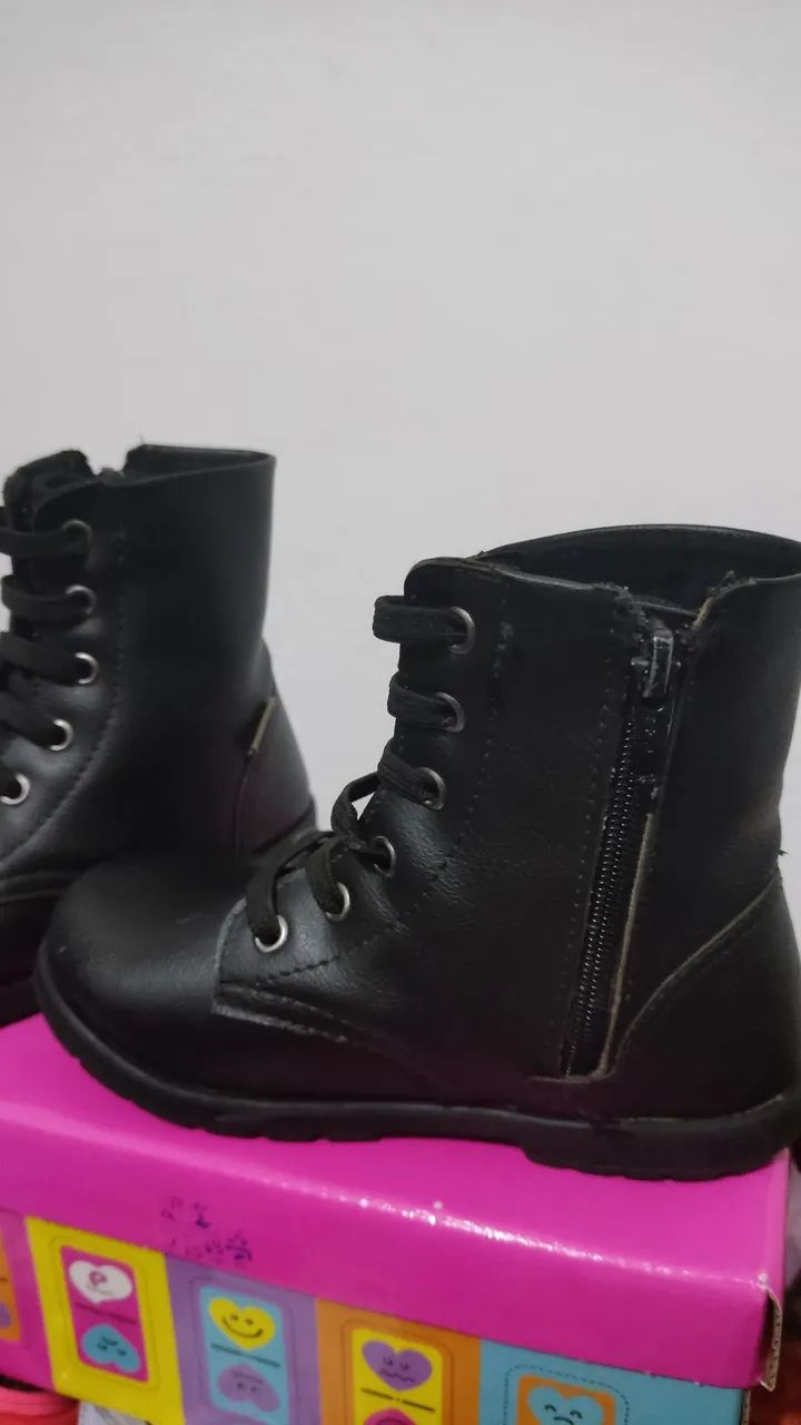 Botas infantis pretas - Foto 2