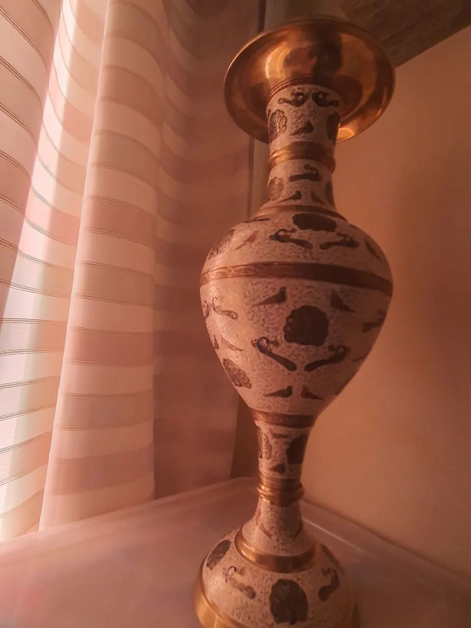 VASO INDIANO TODO EM BRONZE - NOVO - Foto 5