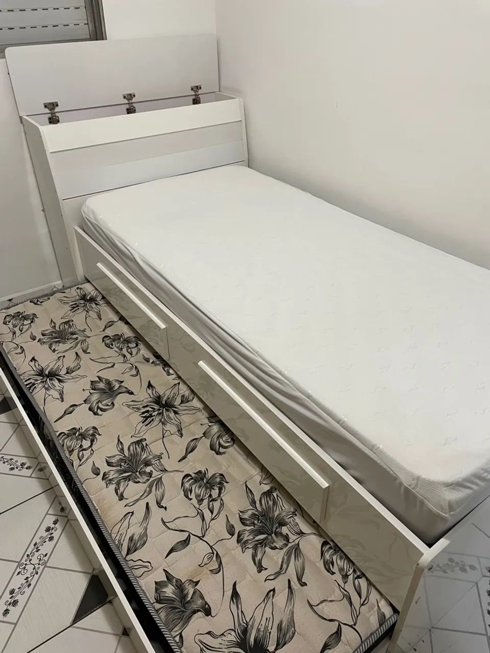 Cama Bicama Solteiro com Baú e Gavetas - Foto 2