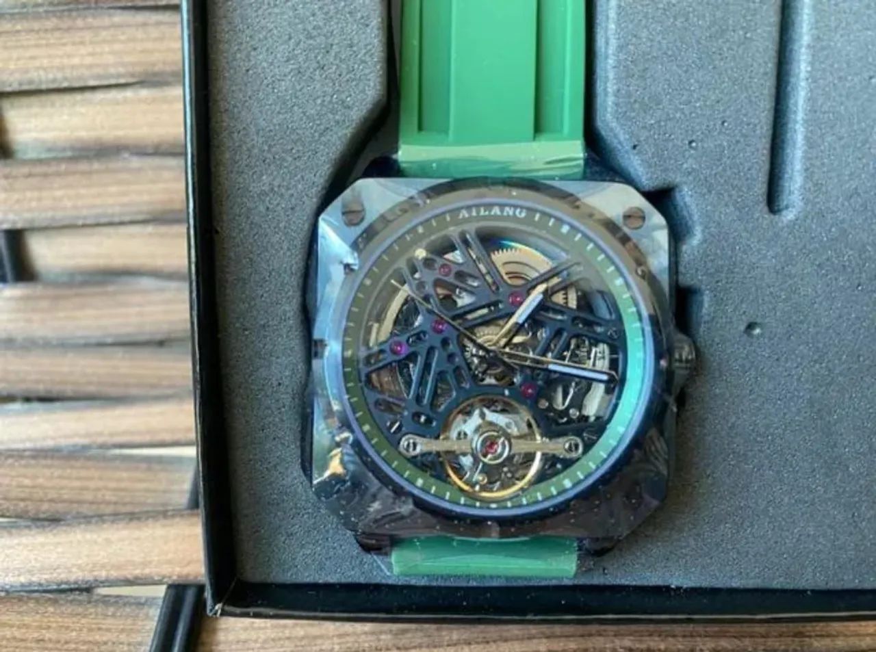 Relógio Masculino Esqueleto automático - Design Moderno - Foto 4