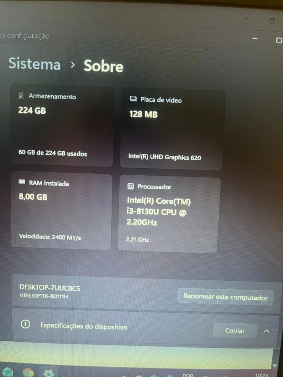 NOTEBOOK VAIO TELA 15.6