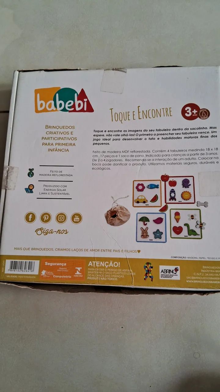 Jogo de encaixe para bebês - Toque e Encontre - Foto 3