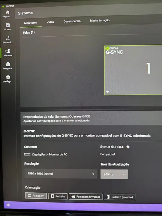 Monitor Gamer Samsung Odyssey G40 27" 240hz, 1ms de resposta  - Foto 2