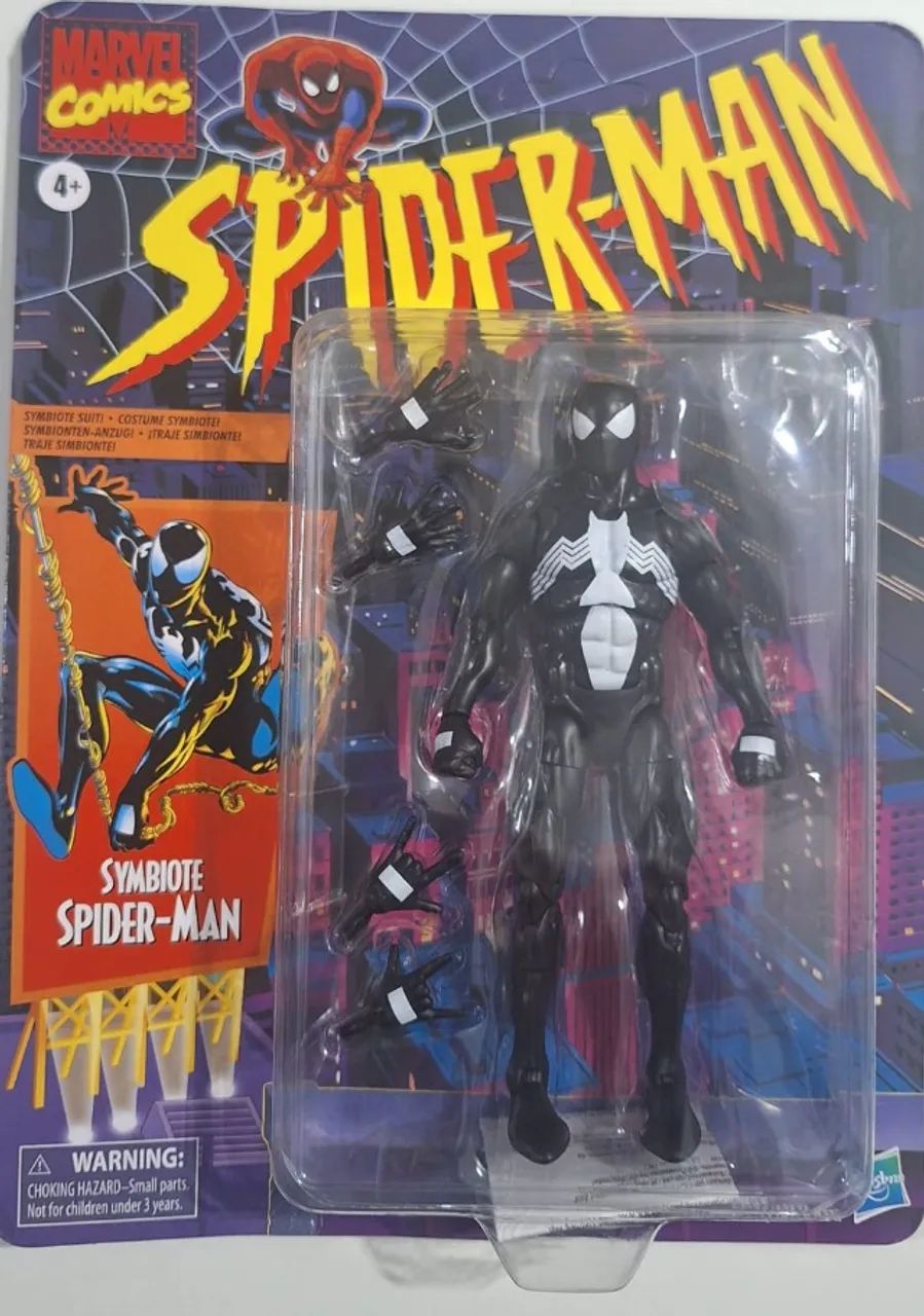 Boneco Homem Aranha traje simbiote