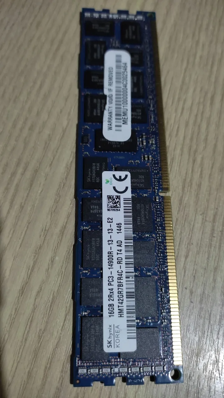 Memória Ram DDR3 ECC 16GB MacPro e Servidores