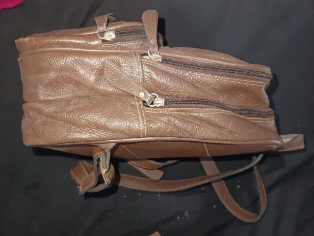 Mochila em couro legítimo - Foto 2