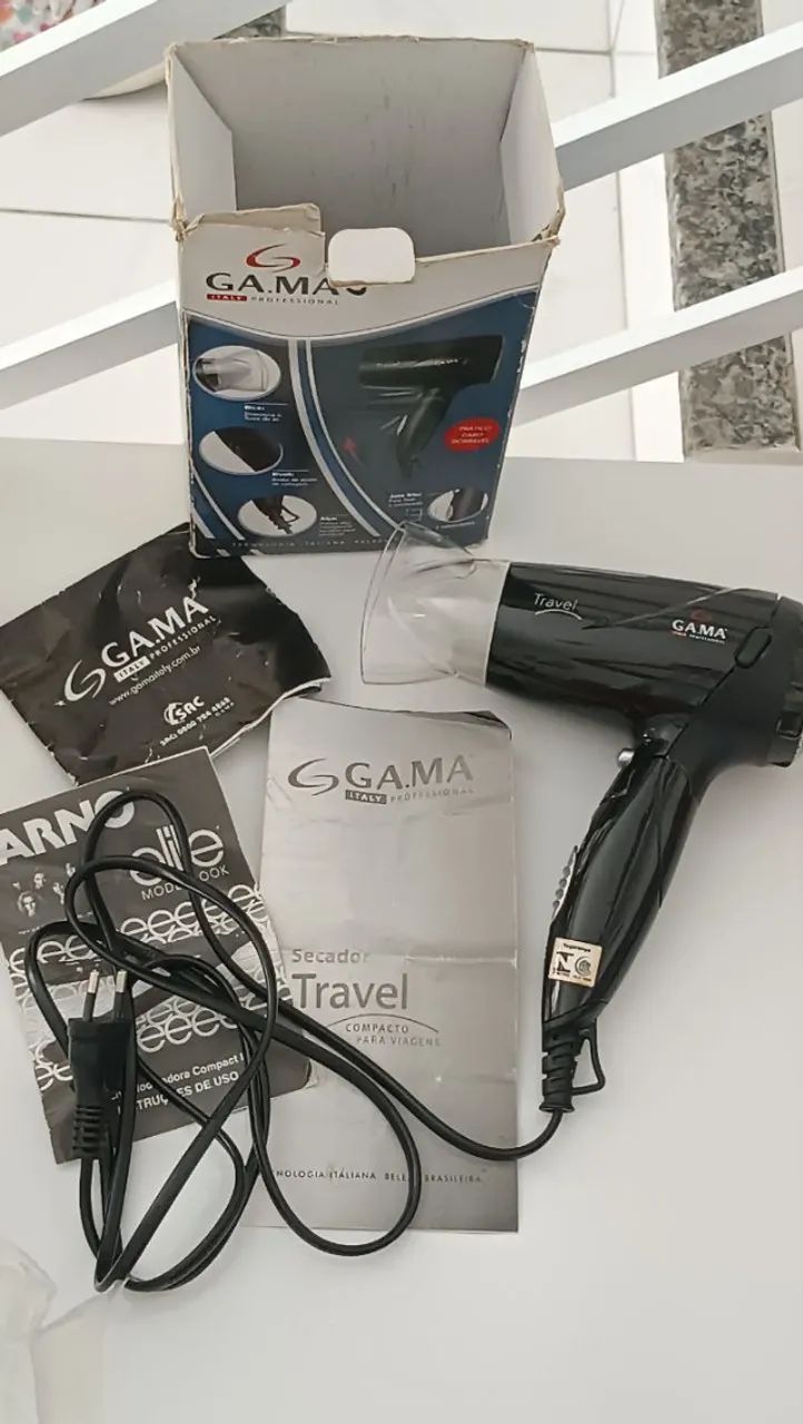 Secador de Cabelo Dobrável Compacto Viagens Gama Italy Travel (Bangu) - Foto 2
