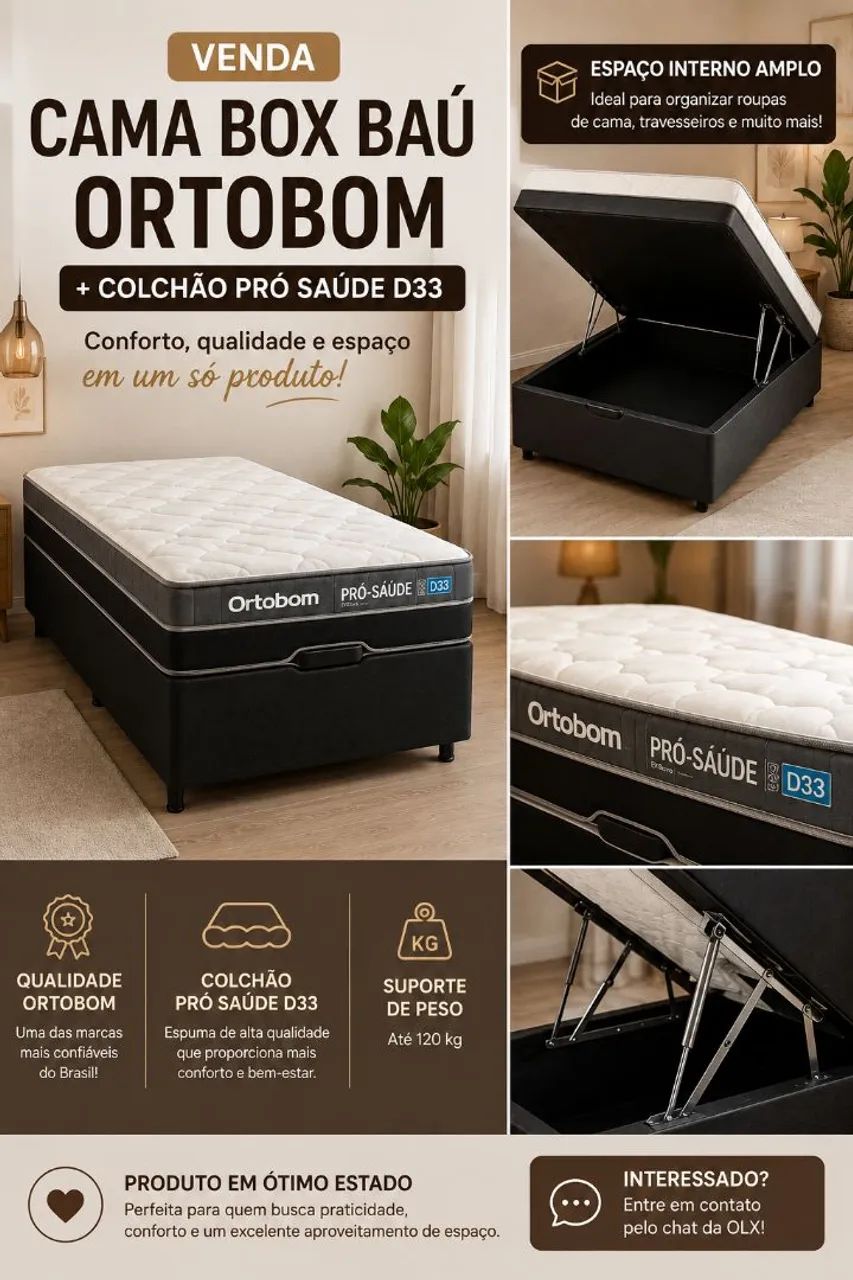 Vende-se 2 camas CAMA BAÚ 