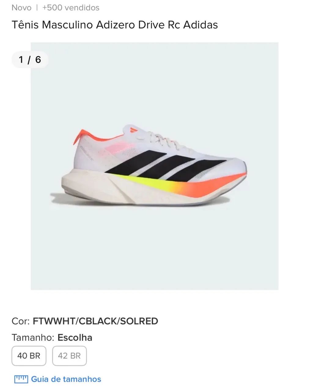 Tennis corrida adidas TAM 42 - Calçados Esportivos - Caminho das