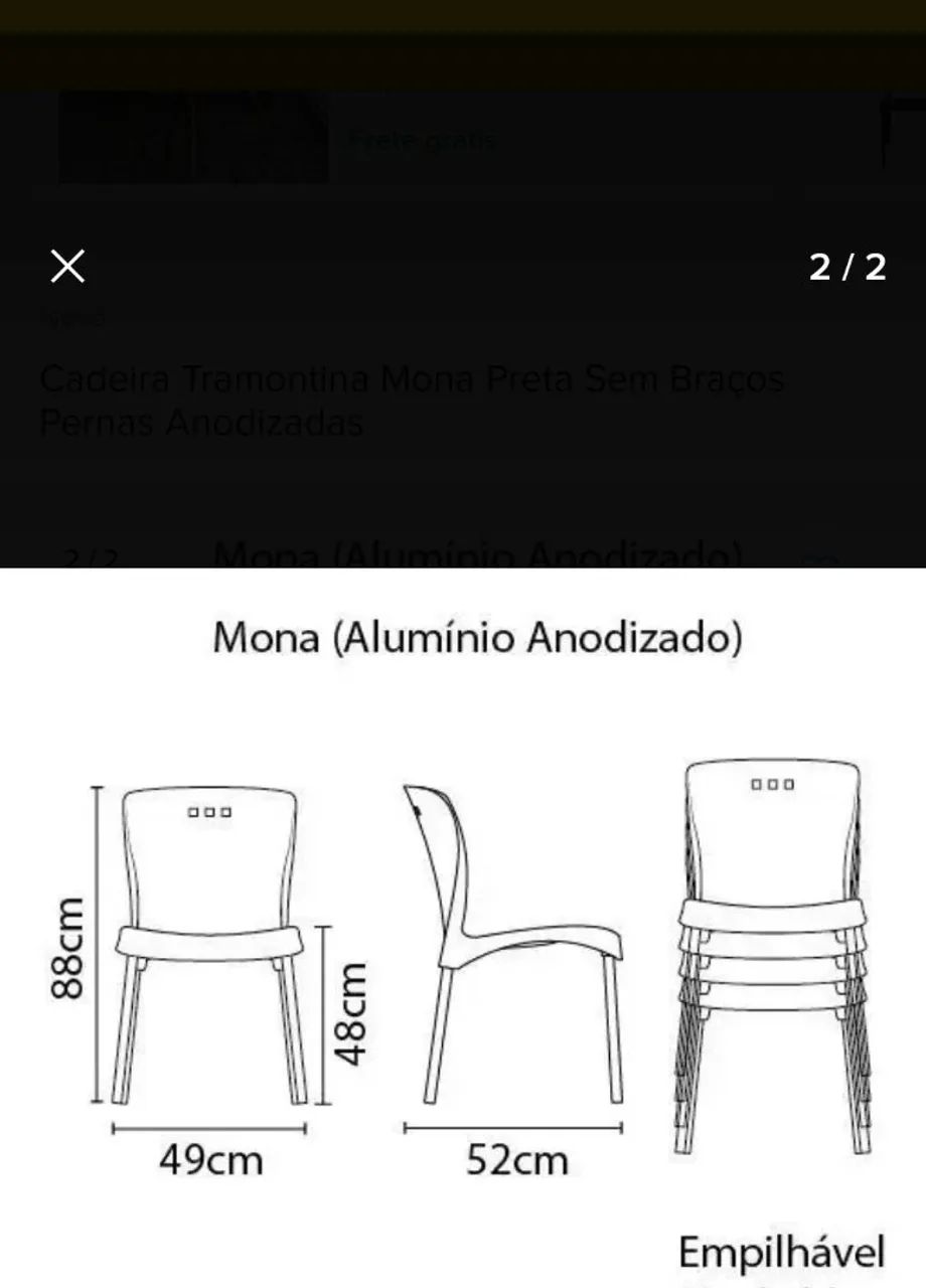 3 Cadeiras Tramontina  - Foto 3