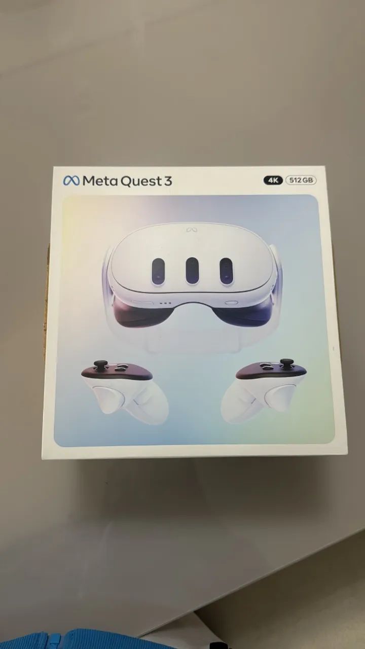 Meta Quest 3 512GB (4K+) - Praticamente Novo Na Caixa Completo