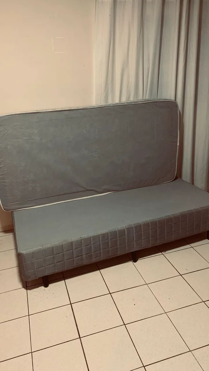 Cama Box Solteiro + Colchão D33 Soft Bamboo - Foto 4