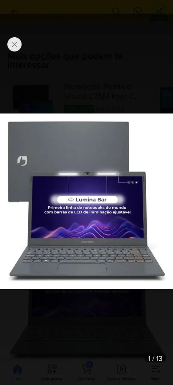 Notebook Positivo Vision C14 