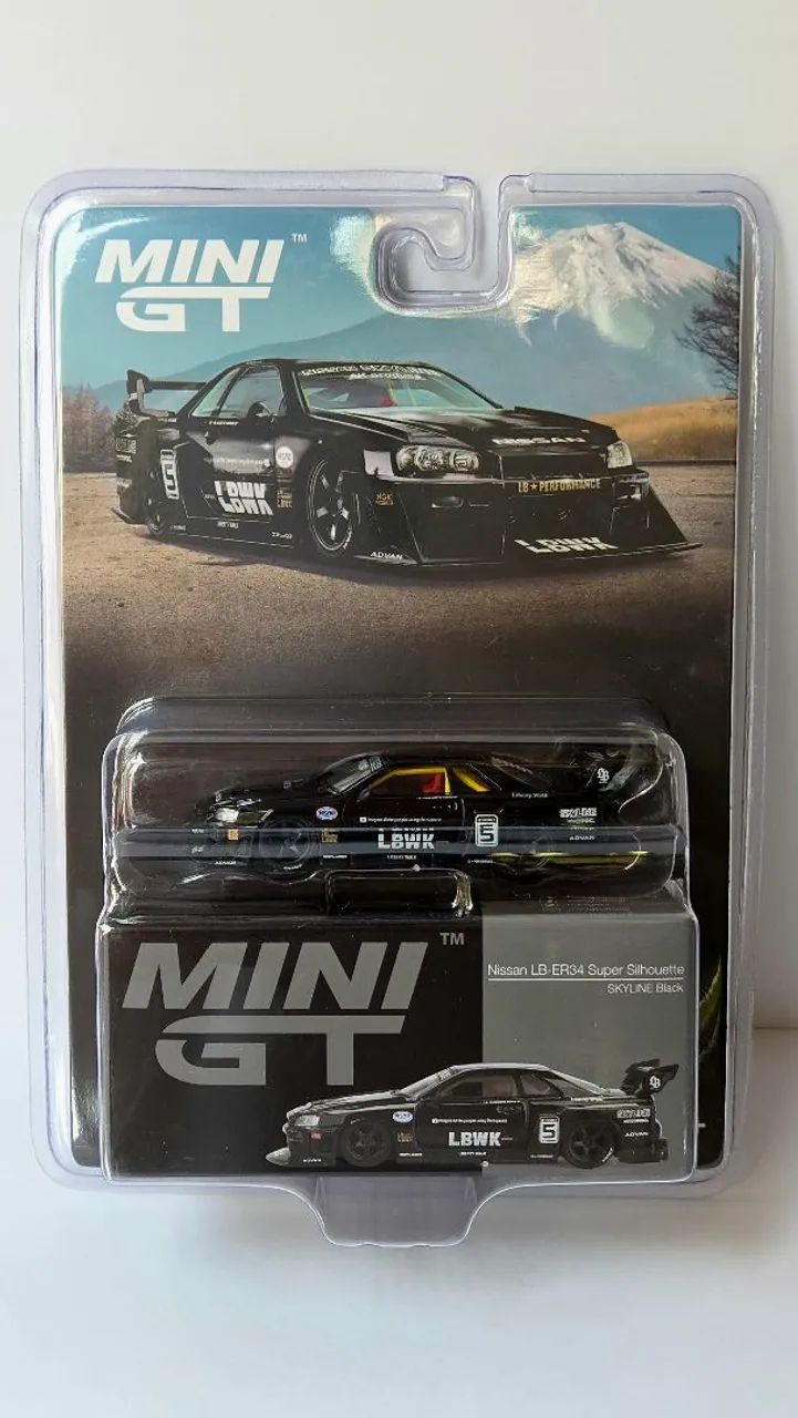 ミニカー MINI GT LB WORKS R-34 Mini Gt No.1015 - Nissan Lb-er34 Skyline Lbwk Midnight | MercadoLivre
