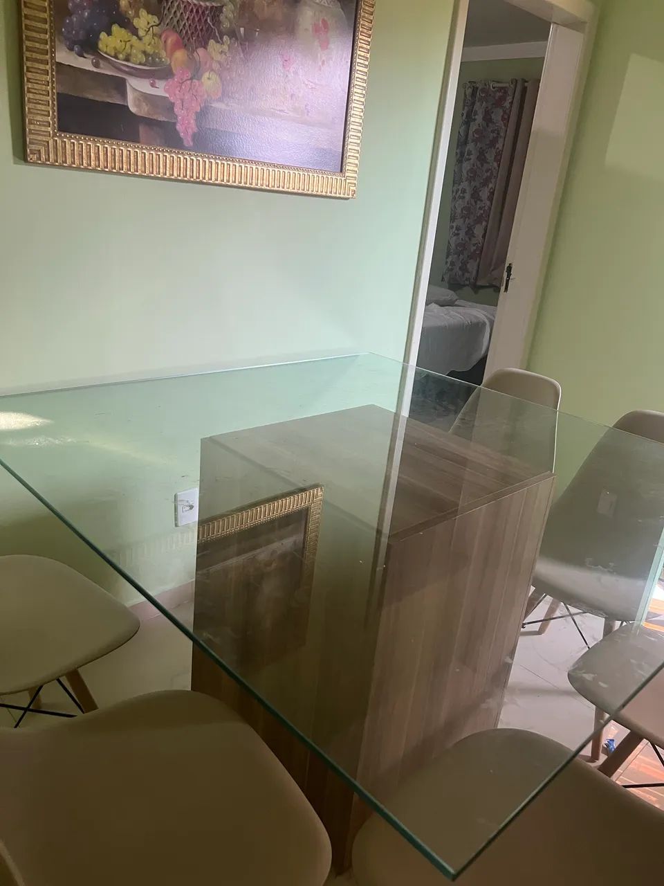 Mesa nova grande com. 6 cadeiras  - Foto 5