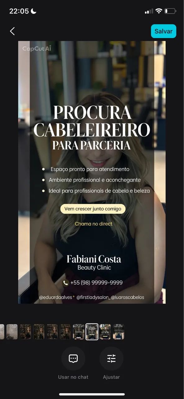 Parceiro para cabeleireiro 