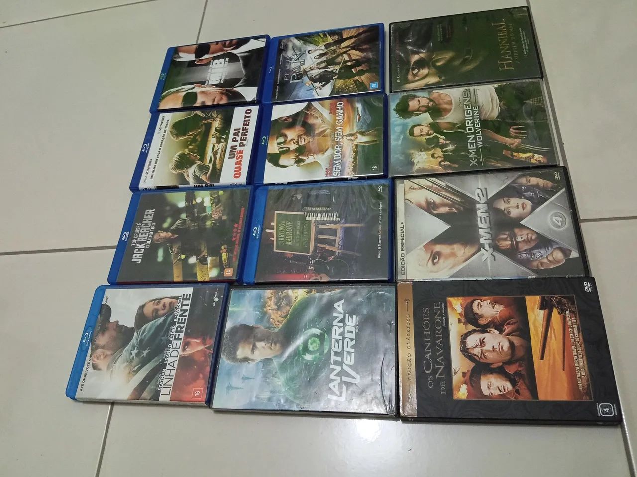 Lote Blu ray 7 un. e dvd 5 un. 