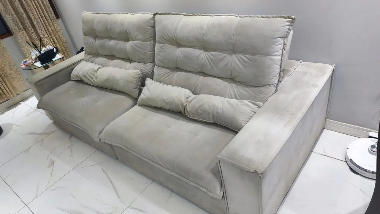 Sofá retrátil e reinclinavel - 2,90 m - Foto 3