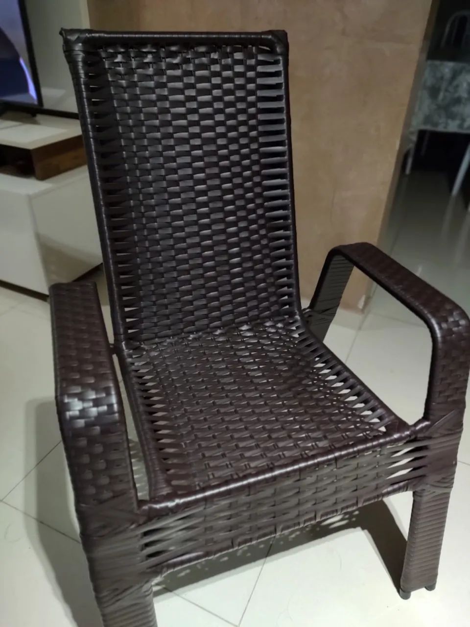 Conjunto de cadeiras de fibra c/ centro  - Foto 2