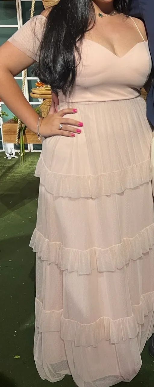 Vestido yunire rosa claro - M - Foto 2