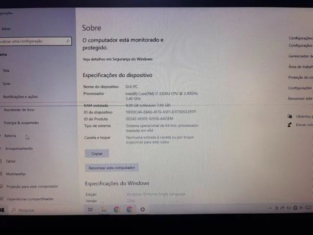 Notebook SAMSUNG - i7 5500 - ssd 240 GB kingston - USADO  - Foto 4