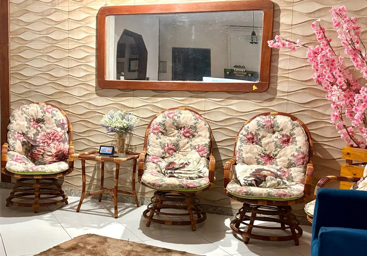 CONJUNTO DE VIME - 4 POLTRONAS + MESA - Foto 4