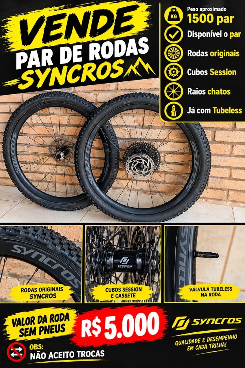 Rodas Syncros C26 - Carbono 