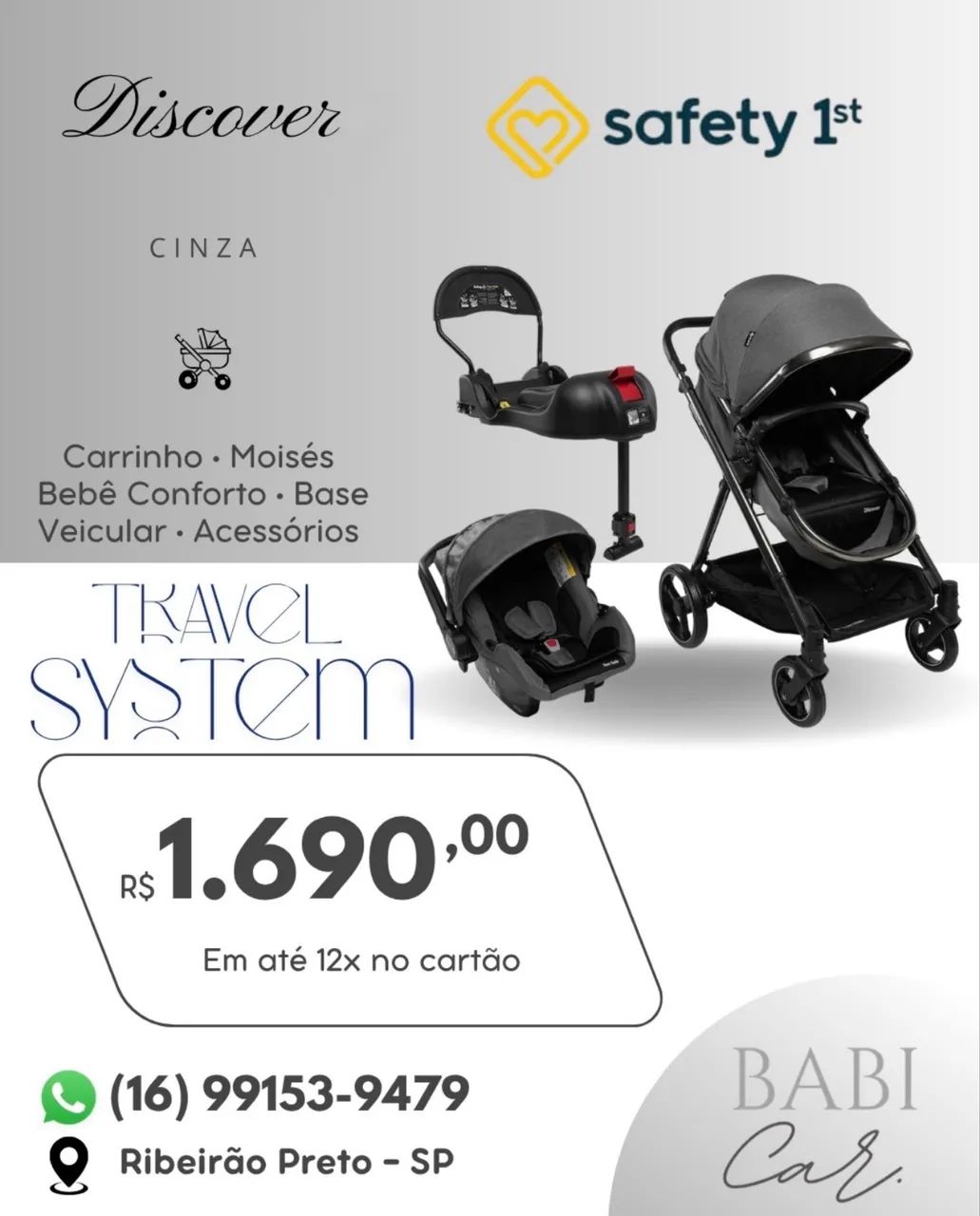 Carrinho de bebê - Safety Discover - Foto 2
