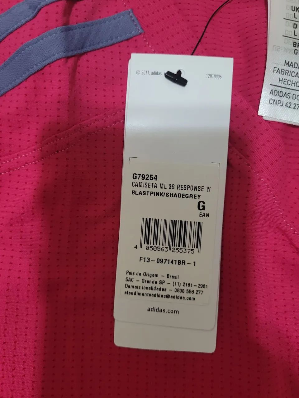 Camiseta adidas 3S Response W Rosa<br> - Foto 6
